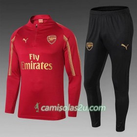 Arsenal Sweat de Treino Conjunto Vermelho 2018/19